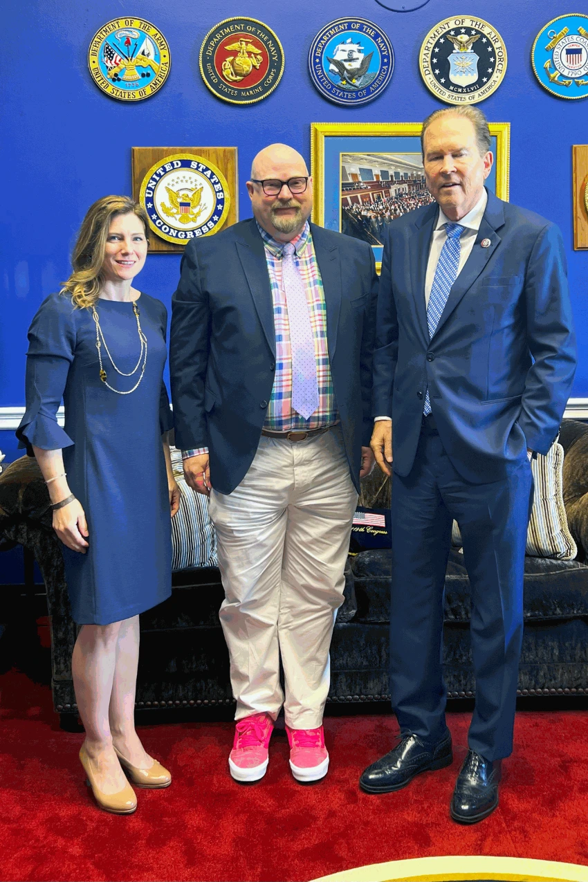Pictured L-R Adrianne Simeone, Steve Simons, Congressman Vern Buchanan Meet in Washington, DC. (source Congressman Buchanan via Linkedin) Pictured L-R Adrianne Simeone, Steve Simons, Congressman Vern Buchanan Meet in Washington, DC. (source Congressman Buchanan via Linkedin)